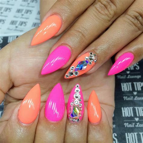 pointy nail designs|nail art designs for pointy nails.